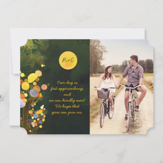 Rustikales Foto für Hochzeiten Save the Date (Vorderseite)