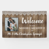 Rustikales Foto für Hochzeitsfeiern Banner (Horizontal)