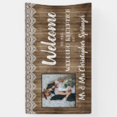 Rustikales Foto für Hochzeitsfeiern Banner (Vertikal)