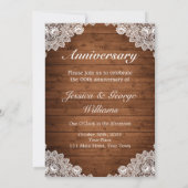 Rustikales Foto für Hochzeitsfeiern Einladung (Rückseite)