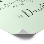 Rustikales Foto für Hochzeitspaziergänge Poster (Ecke)