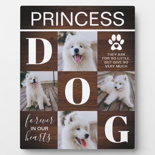 Rustikales Foto für Holzhunde Fotoplatte (Vorderseite)