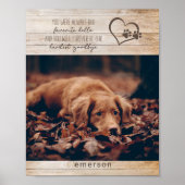 Rustikales Foto für Hunde Poster (Vorne)