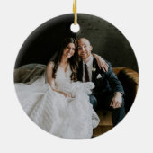 Rustikales Foto für Monogramm-Jäger Keramik Ornament (Hinten)