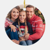 Rustikales Foto für Rote LKW-Baumbezeichnung Keramik Ornament (Hinten)