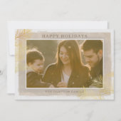 Rustikales Foto für Vintage Goldschmiedetts Feiertagskarte (Vorderseite)