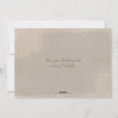 Rustikales Foto für Vintage Goldschmiedetts Feiertagskarte (Rückseite)