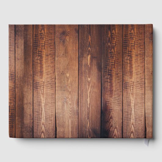 Rustikales Foto Gästebuch (Rückseite)