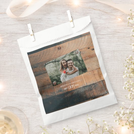 Rustikales Foto Geschenktütchen (Ausgeschnitten)