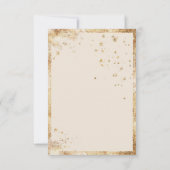 Rustikales Foto Gold Flat Danke Karte (Rückseite)