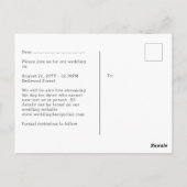 Rustikales FOTO Hochzeit im Haushalt speichern Dat Postkarte (Rückseite)