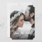 Rustikales Foto-Hochzeit mit Vollblut Save The Date (Vorderseite)