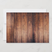 Rustikales Foto Hochzeit Speichern Sie die Datumsk Save The Date (Rückseite)