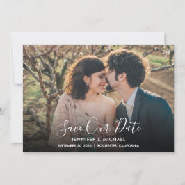 Rustikales Foto Hochzeit Speichern Sie die Datumsk Save The Date