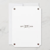 Rustikales Foto Hochzeitseinladungen Einladung (Rückseite)