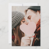 Rustikales Foto-Hochzeitsstil aus Holz Save The Date (Rückseite)