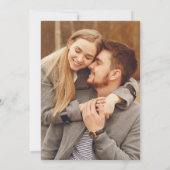 Rustikales Foto-Hochzeitsstil Save The Date (Rückseite)