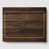 Rustikales Foto Holz aussehen Bereavement | Beerdi Gästebuch (Rückseite)