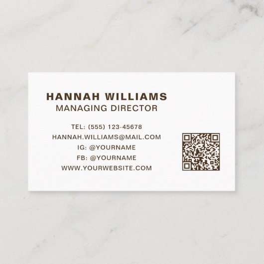 Rustikales Foto Holzpappe Charcuterie Catering Visitenkarte (Rückseite)