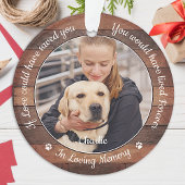 Rustikales Foto-Hund-2--Beileid Ornament