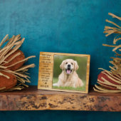 Rustikales Foto Hund Lover Zitat Keepake Fotoplatte (Seite)