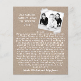 Rustikales Foto Jahr im Überprüfungsurlaub Kraft L Flyer