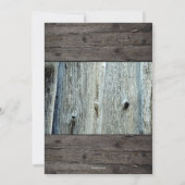 Rustikales Foto Kindergeburtstag Einladung (Rückseite)