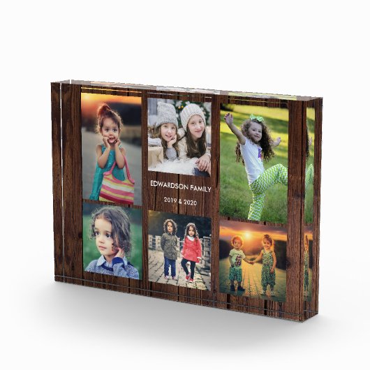 Rustikales Foto-Kollage Foto (Rechts)