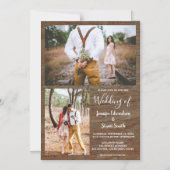 Rustikales Foto Magneteinladung (Vorderseite)