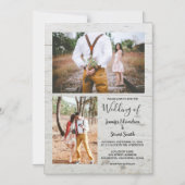 Rustikales Foto Magneteinladung (Vorderseite)