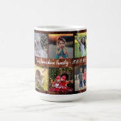 Rustikales Foto mit Familiennamen Coff Kaffeetasse (Mittel)