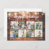 Rustikales Foto mit Holzbalken Postkarte (Vorne/Hinten)