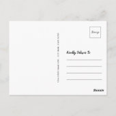 Rustikales Foto | Monarchie und Wildblumen Postkar Postkarte (Rückseite)