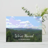 Rustikales Foto Neue Zuhause Adressänderung Ankündigung (Stehend Vorderseite)