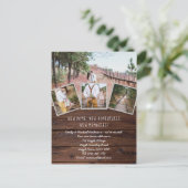 Rustikales FOTO Neue Zuhause Wir verschoben Änderu Postkarte (Stehend Vorderseite)