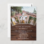 Rustikales FOTO Neue Zuhause Wir verschoben Änderu Postkarte (Vorne/Hinten)