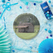 Rustikales Foto Pappteller (Party)