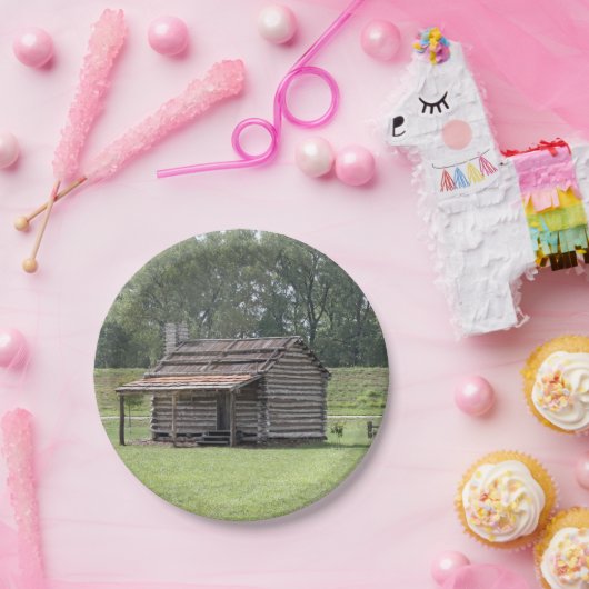 Rustikales Foto Pappteller (Party)