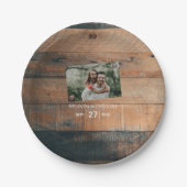 Rustikales Foto Pappteller (Vorderseite)