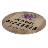 Rustikales Foto Pizzeria Cutting Board Schneidebrett (Ecke)