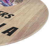 Rustikales Foto Pizzeria Cutting Board Schneidebrett (Ecke)