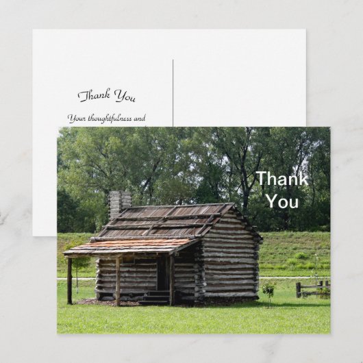 Rustikales Foto Postkarte (Vorne/Hinten)