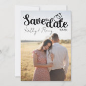 Rustikales Foto - Romantischer Stil Save The Date (Vorderseite)