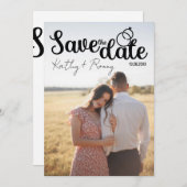 Rustikales Foto - Romantischer Stil Save The Date (Vorne/Hinten)