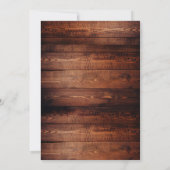 Rustikales Foto Save The Date (Rückseite)