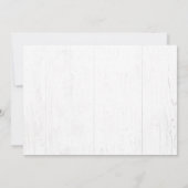 Rustikales Foto Save The Date (Rückseite)