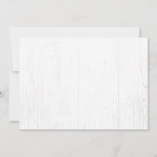 Rustikales Foto Save The Date (Rückseite)