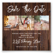 Rustikales FOTO Save the Date Hochzeitshaushaltspl (Vorne)