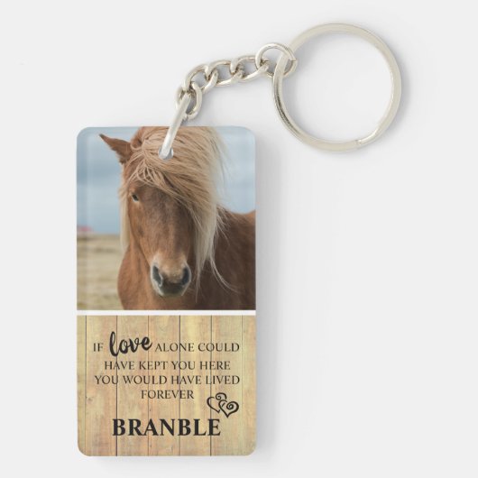 Rustikales Foto Schlüsselanhänger (Rückseite)