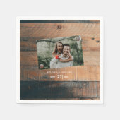 Rustikales Foto Serviette (Vorderseite)